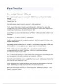 Final Test Out  NEWEST 2026&sol;2027 ACTUAL EXAM COMPLETE QUESTIONS AND CORRECT DETAILED ANSWERS &lpar;VERIFIED ANSWERS&rpar; &vert;ALREADY GRADED A&plus;&vert;&vert;BRAND NEW&excl;&excl;