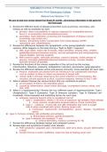 NUR 2063 Essentials of Pathophysiology – Final Exam Review Sheet Rasmussen College          Covers Material from Modules 1-10