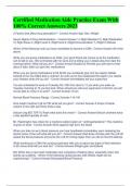 Exam Certified Medication Aide Practice Exam Questions and Answers &lpar;2022&sol;2023&rpar; &lpar;100&percnt; Verified Correct&rpar;