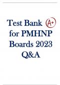 Test Bank for PMHNP Boards 2023 Questions and Answers