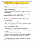  MUSI 3630 Exam 2 Questions And Answers 