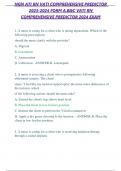 NGN ATI RN VATI COMPREHENSIVE PREDICTOR 2023-2024 FORM A&comma;B&C VATI RN COMPREHENSIVE PREDICTOR 2024 EXAM already verified A&plus;