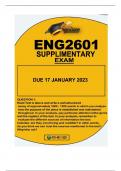 ENG2601 SUPP EXAM DUE 17 JANUARY 2024