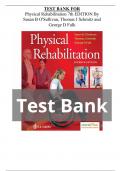 Test Bank for Physical Rehabilitation, 7th Edition, Susan B. O’Sullivan, Thomas J. Schmitz, George Fulk | 9780803661622 | All Chapters | COMPLETE QUESTIONS AND ANSWERS A+