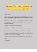 BioChem C785 - WGU - Module 2 - all questions and answers latest 2024