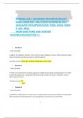 NURSING 6501- ADVANCED PATHOPHYSIOLOGY FINAL EXAM 2021-2022 FORM D&sol;NURSING 6501 ADVANCED PATHOPHYSIOLOGY FINAL EXAM FORM D 100&plus; REAL EXAM QUESTIONS AND VERIFIED ANSWERS&sol;GUARANTEED A&plus;