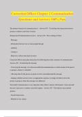 Correction Officer Chapter 2 Communication Questions and Answers 100% Pass
