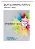 Test Bank For Entrepreneurship The Practice and Mindset 1st Edition by Heidi M&period; Neck Christopher P&period; Neck &comma;Emma L&period; Murray
