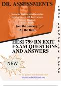 HESI 799 RN EXIT EXAM QUESTIONS AND ANSWERS LATEST 2024