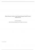 Market Reseach Analysis East Chestnut Regional Health   Copy  2 .docx