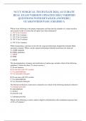 NCCT SURGICAL TECH EXAM 2024 &vert; ACCURATE REAL EXAM VERSION UPDATED 2024 &vert; VERIFIED QUESTIONS WITH DETAILED ANSWERS &vert; GUARANTEED PASS &vert; GRADED A