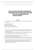 RN ATI CAPSTONE PROCTORED COMPREHENSIVE ASSESSMENT 2022-2023 FORM A,B&C EACH FORM WITH 180+ QS AND VERIFIED ANS |ALREADY GRADED A
