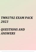 Teaching Home Language Intermediate Phase - TMN3702EXAM PACK 2024 QUESTIONS AND ANSWERS