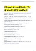 Edexcel A Level Maths (A+ Graded 100% Verified)