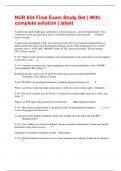 NUR 654 Final Exam Study Set &vert; With complete solution &vert; latest
