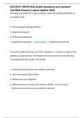 NYS EMT CERTIFYING EXAM Questions and Answers &lpar;Verified Answers&rpar; Latest Update 2023
