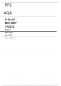 AQA A-level BIOLOGY 7402/2 Paper 2 JUNE 2023 > FINAL MARK SCHEME 