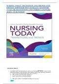 NURSING TODAY TRANSITION AND TRENDS 11TH EDITION ZERWEKH TEST BANK|ALL CHAPTERS AVAILABLE|QUESTIONS AND CORRECTANSWERS 2024|A+ GURANTEED