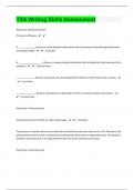 TSA Writing Skills Assessment 93 | Questions And Answers|100% Correct