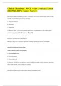 Clinical Chemistry I ASCP review &lpar;youlazy&rpar; &vert; Latest 2024 With 100&percnt; Correct Answers