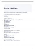 Frontier EVAC Exam Questions and Answers