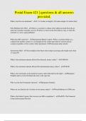 Postal Exam 421 &vert; questions & all answers provided
