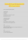 Security BST Exam 2024 Questions with 100&percnt; Correct Answers
