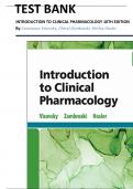 Test bank for introduction to clinical pharmacology 10th edition By Constance Visovsky, Cheryl Zambroski, Shirley Hosler