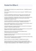 Florida Fire Officer 2 EXAM ANSWERED