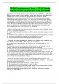 WGU C233 Employment law Exams