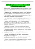 C233 Employment Law Exam&sol;147 Answered Questions
