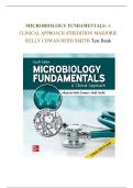 MICROBIOLOGY FUNDAMENTALS: A CLINICAL APPROACH 4TH EDITION by MARJORIE Test Bank | (Rated A+) Q&A | Latest 2024