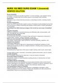 NURS 102 MED SURG EXAM 1 &lpar;Answered&rpar; VERIFIED SOLUTION