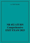 NR 452 ATI RN Comprehensive EXIT EXAM 2023
