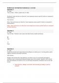 PORTAGE NUTRITION MODULE 1 EXAM Questions with Correct Answers 100&percnt; Solved