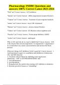  INDBE Exam Questions With Correct Answers Latest Updated 2024 &lpar;GRADED&rpar;