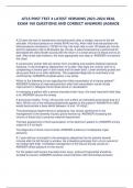 ATLS POST TEST 4 LATEST VERSIONS 2023-2024 REAL  EXAM 160 QUESTIONS AND CORRECT ANSWERS &vert;AGRADE