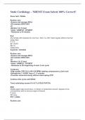Static Cardiology &ndash; NREMT Exam Solved 100&percnt; Correct&excl;&excl;