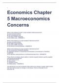 LATEST Economics Chapter 5 Macroeconomics Concerns