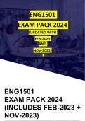ENG1501 EXAM PACK 2024 (WITH FEB 2023 + NOV 2023)