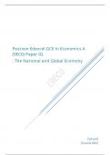 Pearson Edexcel A Level Economics A paper 2 June 2023 final Mark scheme