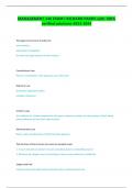 MANAGEMENT 246 EXAM I RICHARD PARRY-with 100&percnt; verified solutions-2023-2024