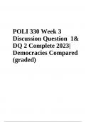 POLI 330 Discussion Questions With Answers Latest Updated 2024 (GRADED A+)