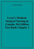 Lewis’s MedicalSurgical Nursing in Canada, 5th Edition Test Bank Chapter 1