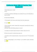 California State NMLS Practice Test Graded A&plus;