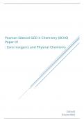 Pearson Edexcel AS Level Chemistry paper 1 June 2023 final mark scheme