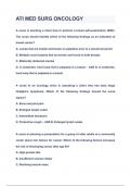 ATI MED SURG ONCOLOGY EXAMS Questions & Answers 2024&lpar;A&plus;GRADED 100&percnt;VERIFIED&rpar;