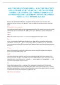 ALF CORE TRAINING FLORIDA&comma; ALF CORE PRACTICE  AND ALF CORE STUDY GUIDE ACTUAL EXAMS WITH  CORRECT QUESTIONS AND VERIFIED RATIONALES  ANSWERS ALREADY GRADED A&plus; 100&percnt; GUARANTEED  PASS&excl;&excl;&excl; LATEST UPDATE 2023-2024