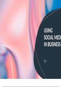 Unit 3 Using Social Media in Business &lpar;Assignment A&rpar; &lpar;Distinction&rpar;