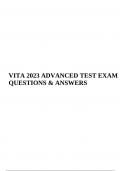 VITA 2023 ADVANCED TEST EXAM QUESTIONS & ANSWERS.
